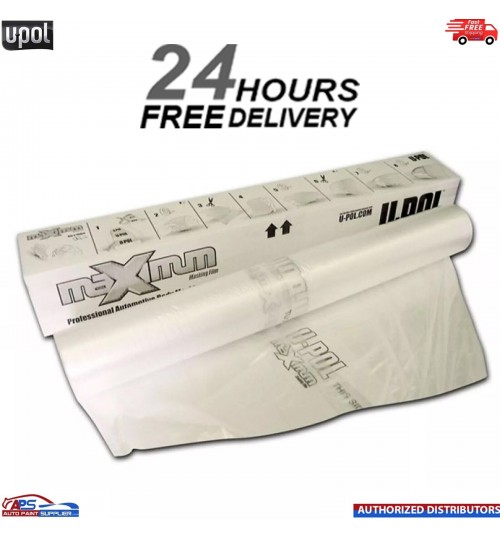 U-Pol Clear Static Poly Masking Roll 5m x 120m U-Pol